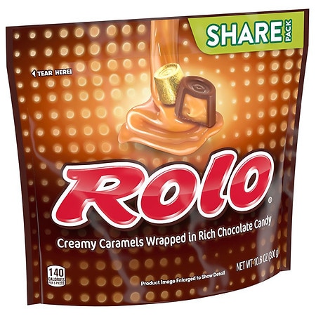 Rolo Candy, Individually Wrapped, Share Pack Chocolate Caramel