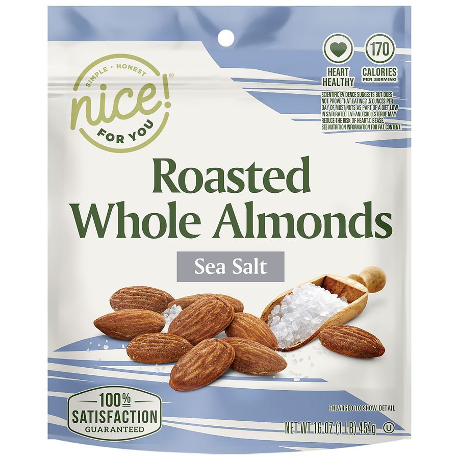 Nice! Roasted Whole Almonds Sea Salt | Walgreens