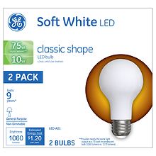 GE 75w Replacement Led Light Bulbs General Purpose A21 Soft White ...