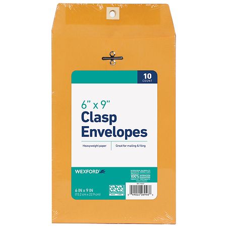 Wexford Clasp Envelopes Brown Kraft