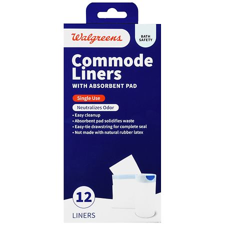 Walgreens Commode Liners with Absorbent Pad