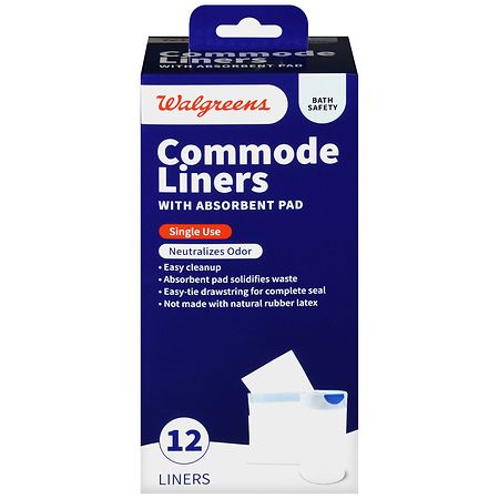 Walgreens Commode Liners with Absorbent Pad