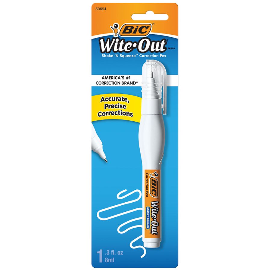 3pack, 7ml, White Out Liquid Pen Multi-Purpose Whiteout With Metal Tip For  School, Office & Home