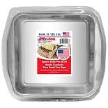 Jiffy-Foil Square Cake Pan with Lid