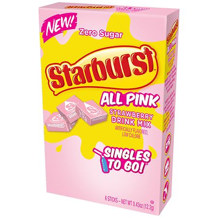 Starburst Singles to Go Drink Mix Strawberry
