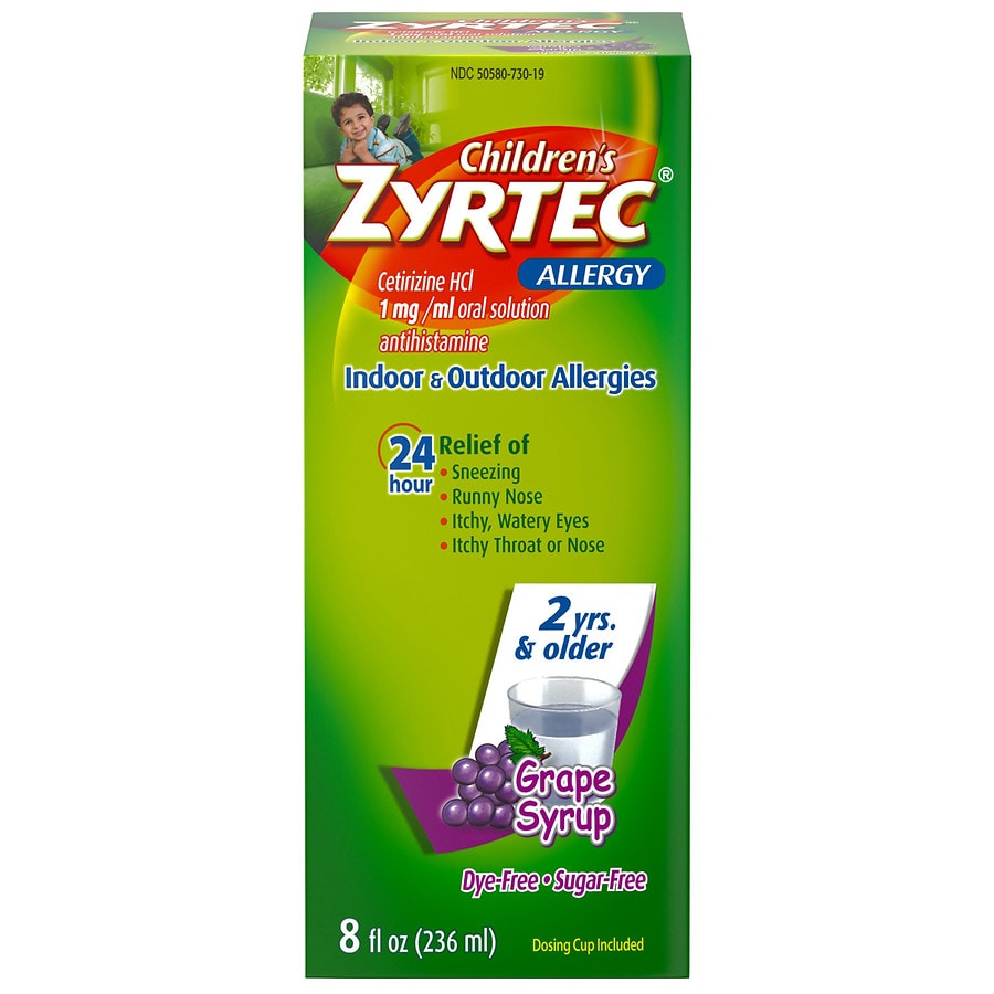 Photo 1 of 24 Hour Allergy Relief Syrup, Grape