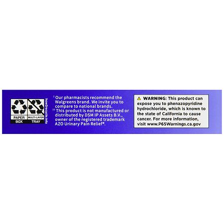 Walgreens Maximum Strength Urinary Pain Relief Tablets