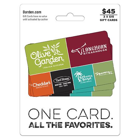 Darden Universal Gift Card Multipack $45