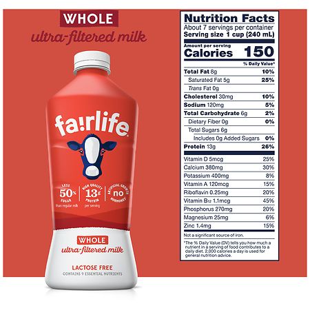 Fairlife Lactose Free Whole Milk