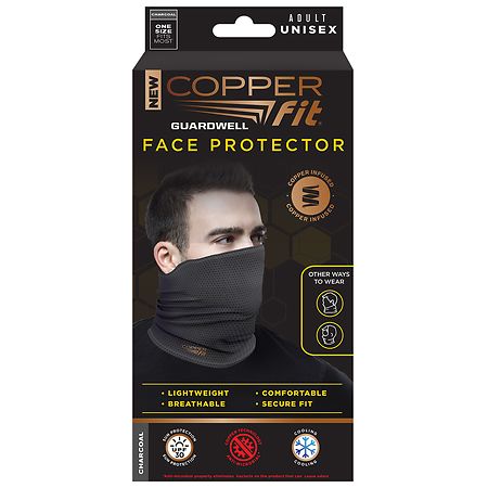 Copper Fit Face Protector Gray