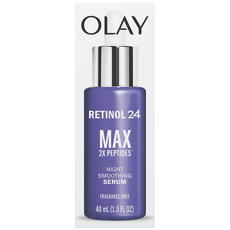 Olay Retinol 24 + Peptide MAX, Night Smoothing Serum No Scent