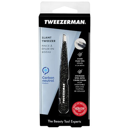 Walgreens Men's Non-Slip Grip Tweezer Set Slant & Point Tips