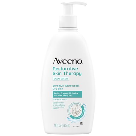 Aveeno Restorative Skin Therapy Body Wash Fragrance Free