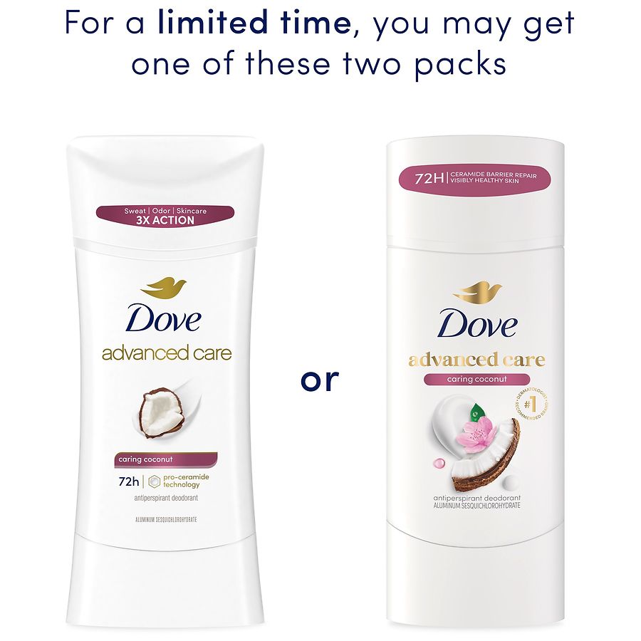Dove Antiperspirant Deodorant for Women Caring Coconut