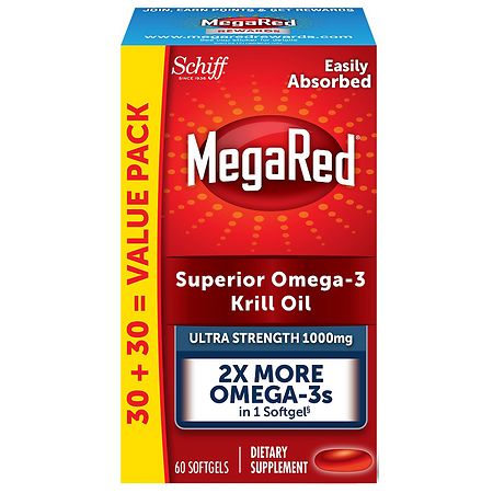 MegaRed Ultra Strength Softgels, Omega-3 Krill Oil Supplement