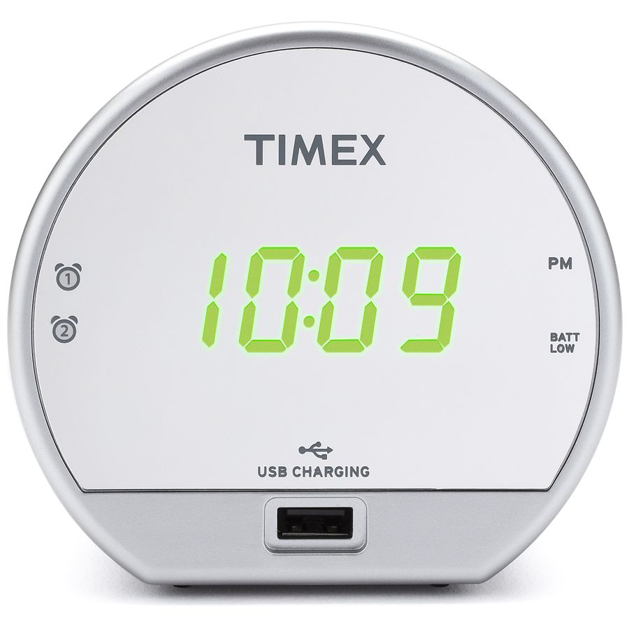 Timex Dual Alarm Clock with USB and Battery Back Up T1212 | Walgreens