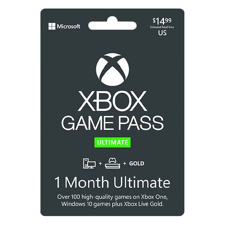 Microsoft Xbox Ultimate 1 month Gift Card $14.99