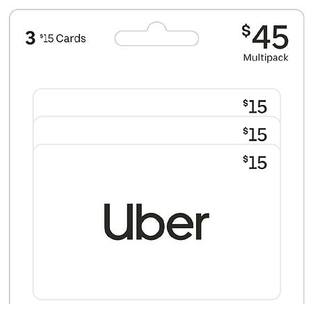 Uber Gift Card Mulitpack $45