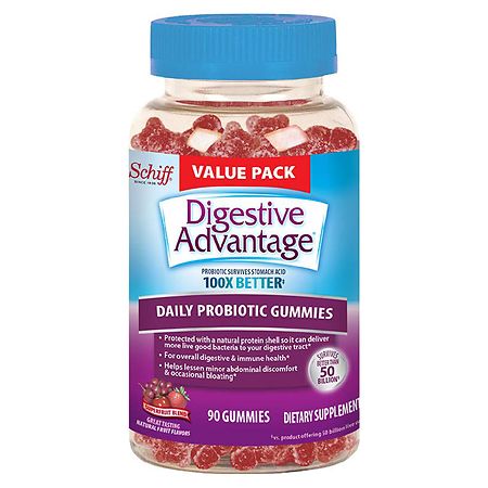 Digestive Advantage Probiotic Gummies Supplement For Overall Digestive & Immune Health Superfruit