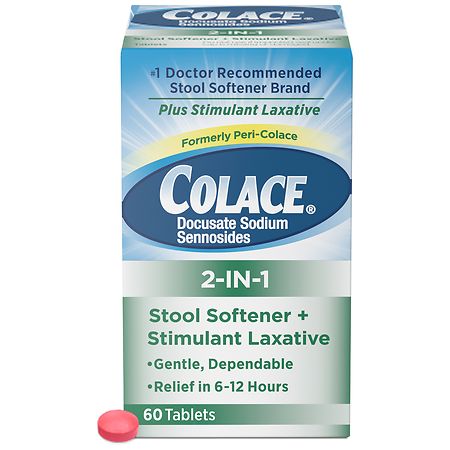 450px x 450px - Colace 2-In-1 Stool Softener & Stimulant Laxative Tablets | Walgreens