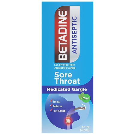 Betadine Antiseptic Sore Throat Gargle Mint