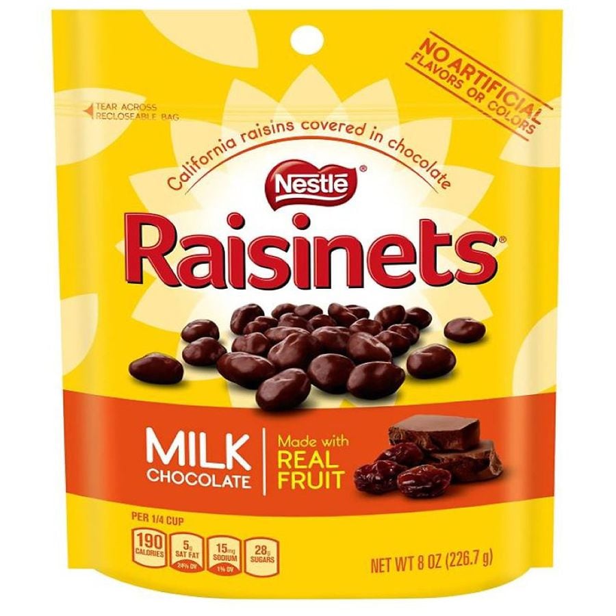 Raisinets Milk Chocolate Covered California Raisins in Resealable Bag