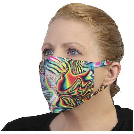 Celeste Stein Printed Face Mask Black Oilescent