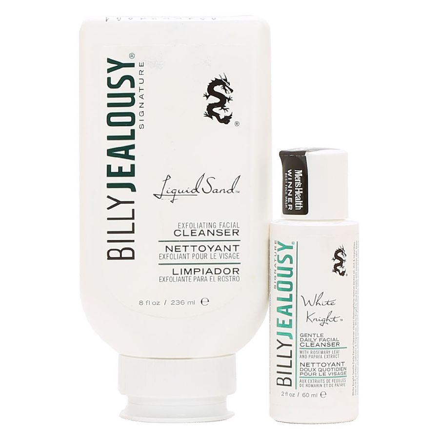 Billy Jealousy Duo Sampler Liquid Sand Gentle Exfoliator & White Knight