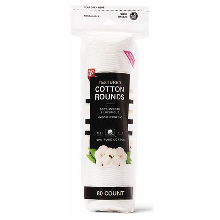 Walgreens Textured Cotton Rounds, Soft, Smooth & Luxurious white