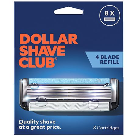 Dollar Shave Club Men's 4-Blade Razor Blade Refill