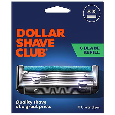Dollar Shave Club Men's 6-Blade Razor Blade Refills