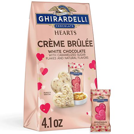 Ghirardelli Hearts Bag White Chocolate Creme Brulee