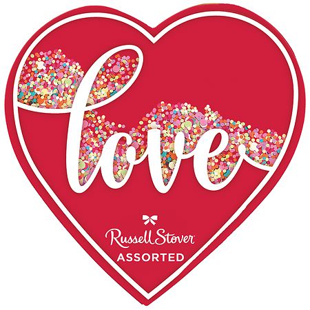 Russell Stover Chocolate, Milk & Dark, Love, Assorted - 6.25 oz