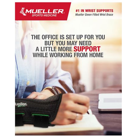 Mueller Green Fitted Wrist Brace, Wrist Braces & Supports, By Body Part, Open Catalog