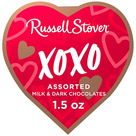 Russell Stover XOXO Assorted Milk & Dark Chocolate Candies Gift Box
