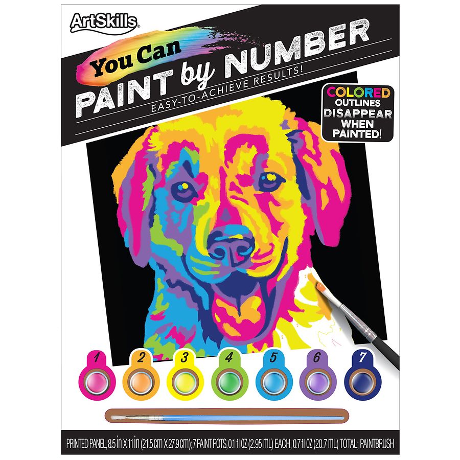 ArtSkills Artskills Paint By Number For Adults 12x16 Stretched Canvas-  Geode in the Craft Supplies department at