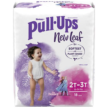 Pull-Ups New Leaf Girls' Potty Training Pants, 2T-3T, 76 Ct