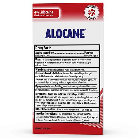  Alocane Burn Relief Care Bundle Burn Gel 4 Fl Oz and Burn Gel  Singles : Health & Household