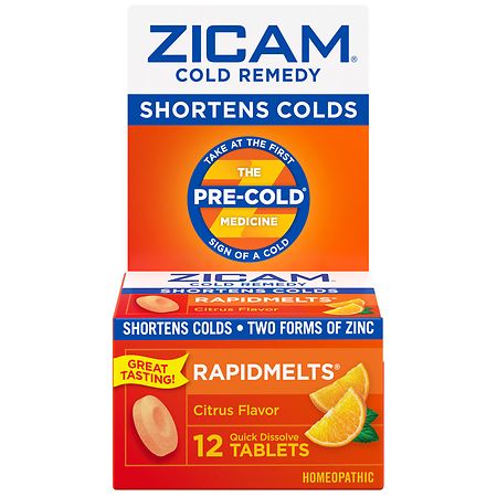 Zicam Cold Remedy Homeopathic Citrus RapidMelts