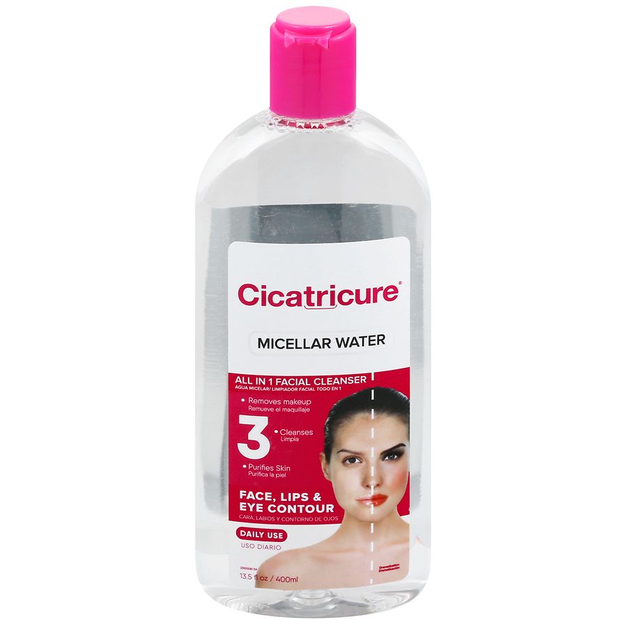 Cicatricure Micellar Water, All in 1 Cleanser for Face, Lips