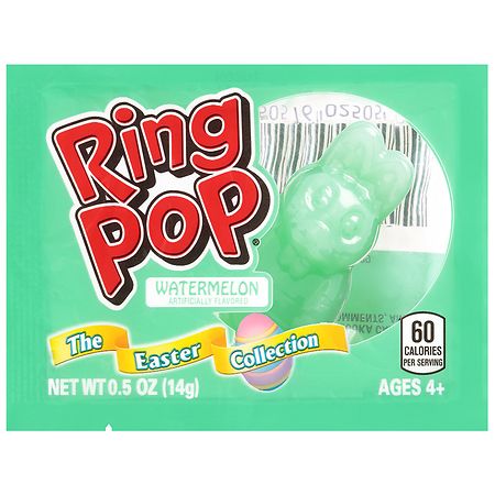 Ring Pop Easter Bunny and Chick Shaped Candy Lollipops