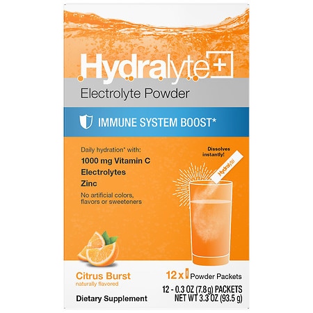Hydralyte Electrolyte Hydration Powder Sticks Citrus