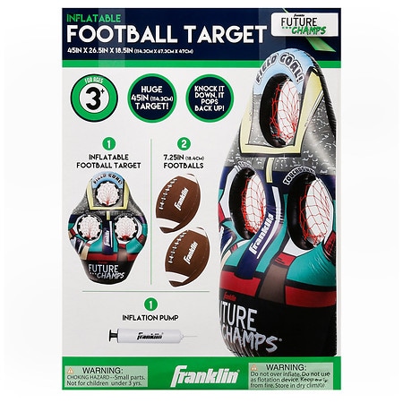 Franklin Sports Inflatable 3 Hole Football Target