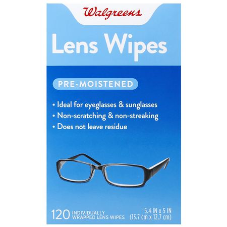 Walgreens Premoistened Lens Wipes