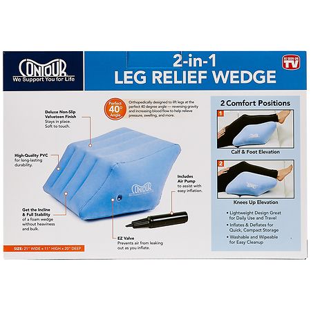 Inflatable 2-in-1 Leg Relief Wedge by Contour Products