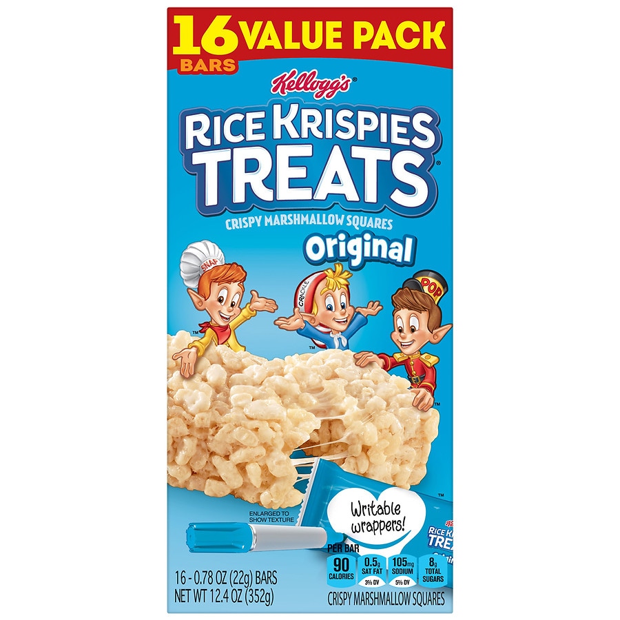 Kellogg's Rice Krispies Treats, 0.78 oz, 60-count