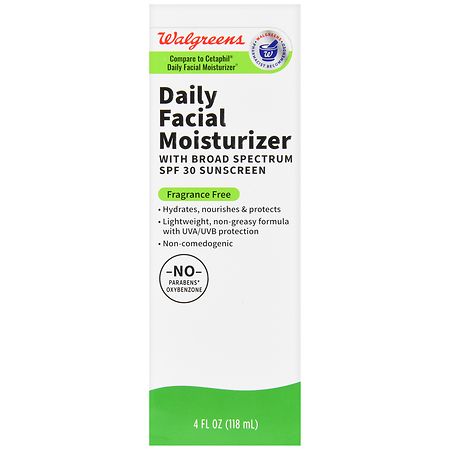 Walgreens Daily Facial Moisturizer with Broad Spectrum SPF 30 Sunscreen Fragrance Free