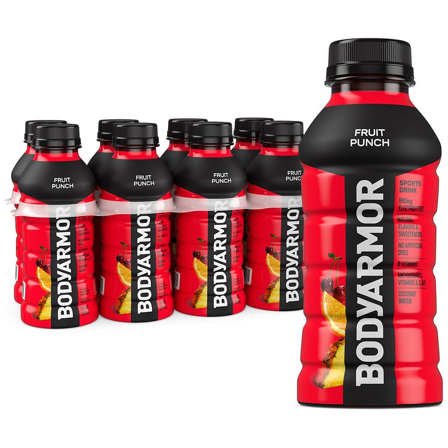 BODYARMOR Electrolyte Sports Drink Bottles Fruit Punch