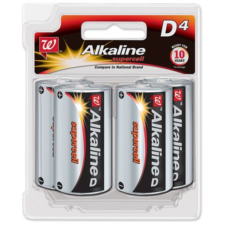 Walgreens Alkaline Supercell Batteries D
