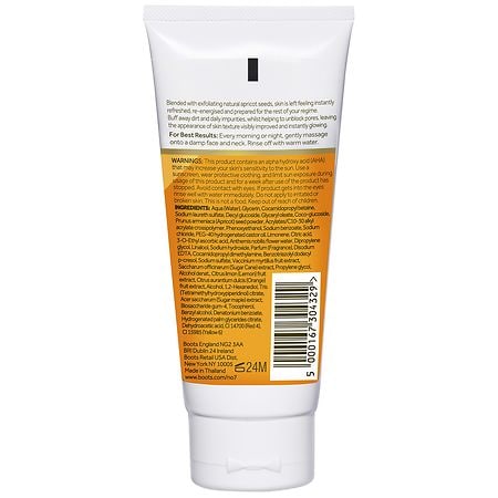 No7 Radiance+ Daily Energizing Exfoliating Cleanser | Walgreens